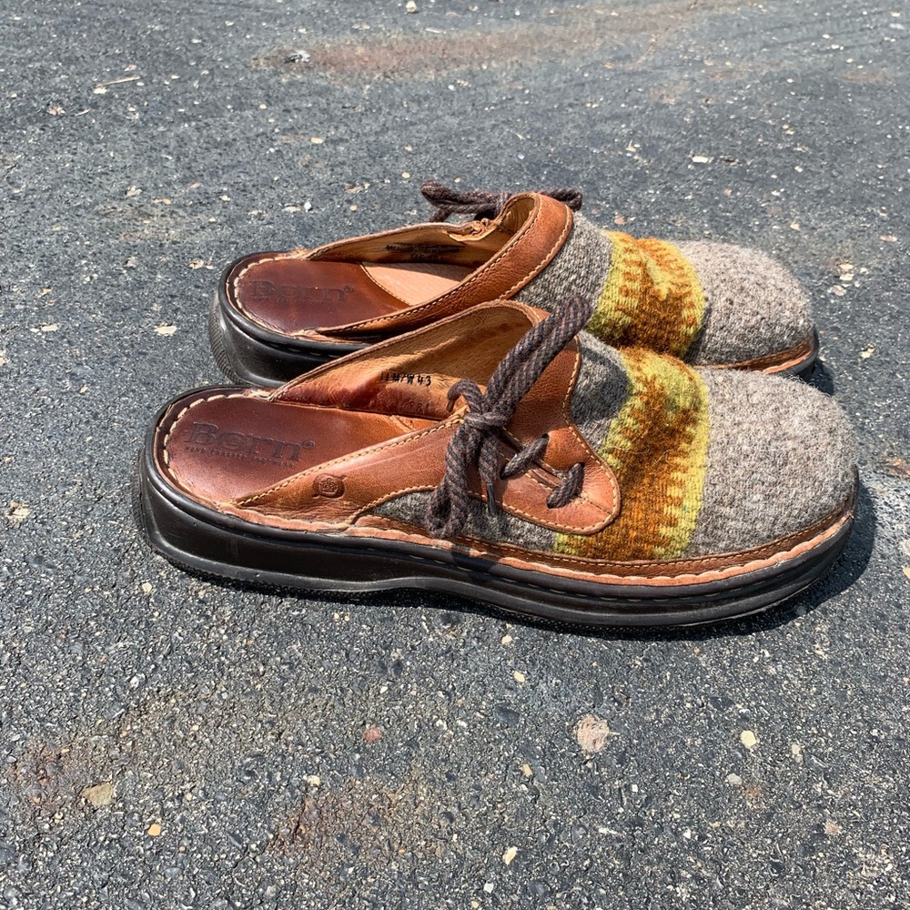 Women’s Born handmade slip on clogs size 10